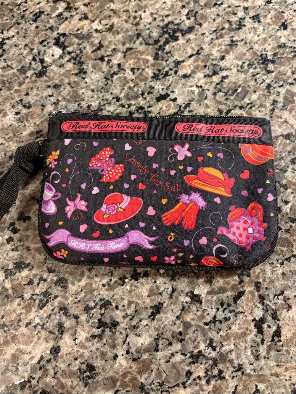 NWOT Red Hat Society Wristlet